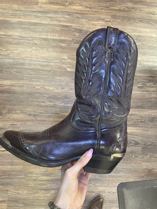 Ladies Boulet Dark Brown Cowboy boot (7)