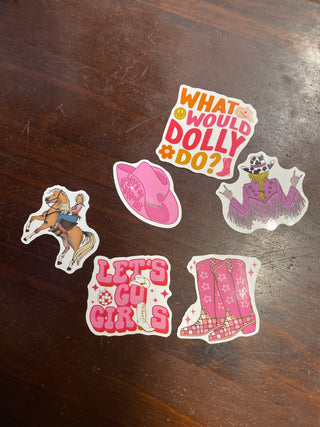 Cowgirl Mystery Sticker