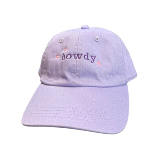 Kids Purple “Howdy” Hat