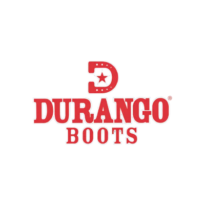 Durango Boots logo in red on a white background