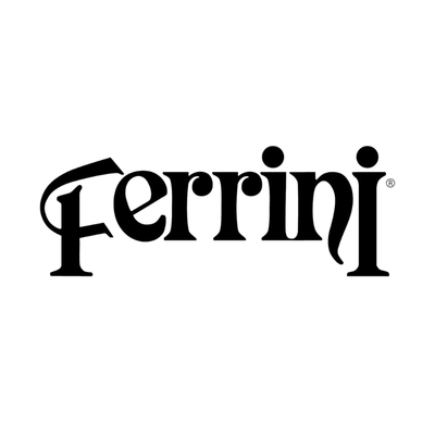 Black 'Ferrini' logo on a white background