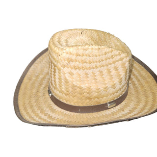 straw cowboy hat with white background
