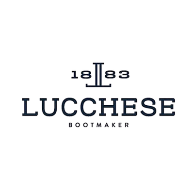 Lucchese Bootmaker logo with year 1883 on a white background
