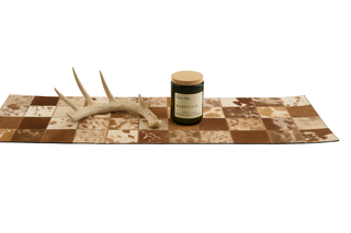 Cowhide Table Runner – Hair-On Leather with Felt Backing