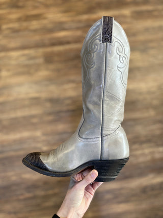 Ladies Boulet Cowboy Boot - Grey  (5)