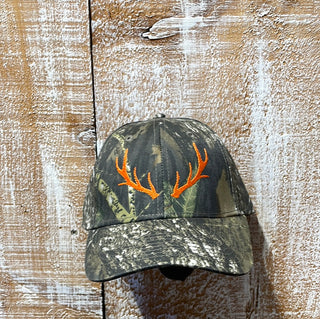 Hunter Orange Camo Hat