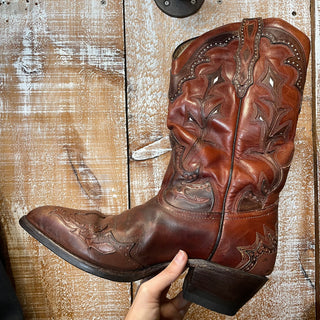 Ladies Laser Cut Boulet Cowboy Boot (9)