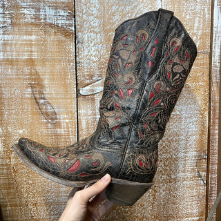 Corral vintage leather cowgirl boots best sale