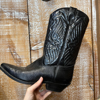 Ladies Black Sancho Cowboy Boot (9.5)