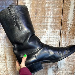 Men's Black Cross Lucchese cowboy boot 11 1/2 D