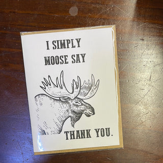 Thank You Card (I Simply Moose say)