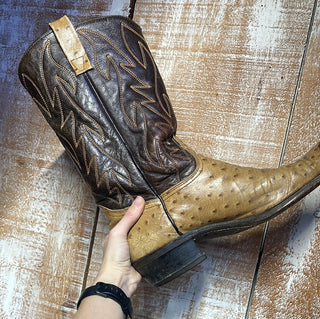 Men’s Ostrich Cowboy Boot (10.5e)