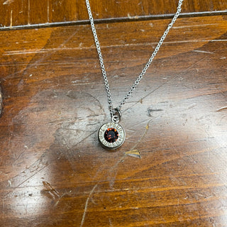 Silver Bullet Birthstone Necklace (wit Swarovski Crystal)