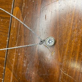 Silver Bullet Birthstone Necklace (wit Swarovski Crystal)