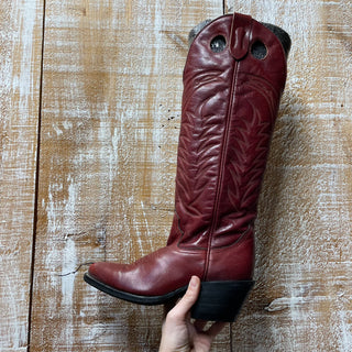 Ladies Red Tall Cowboy Boot (5)