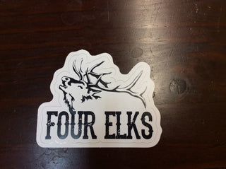 Four Elks Bugle Sticker