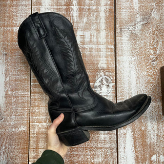 Black Texas Cowboy boot (9 D)