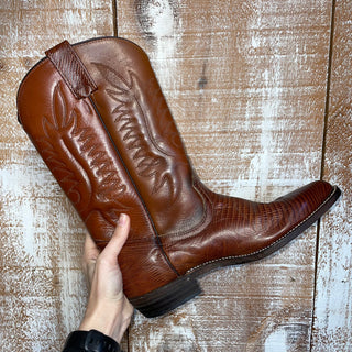 Ladies Boulet Snake Brown Cowboy boot (8 B)