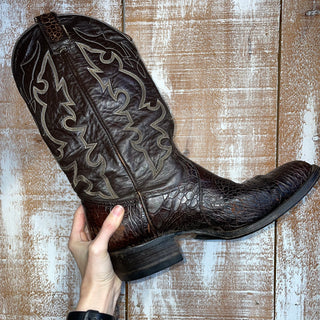 Men’s Dark Brown Montana Cowboy boot (10 1/2 E)