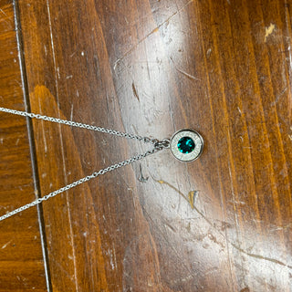 Silver Bullet Birthstone Necklace (wit Swarovski Crystal)