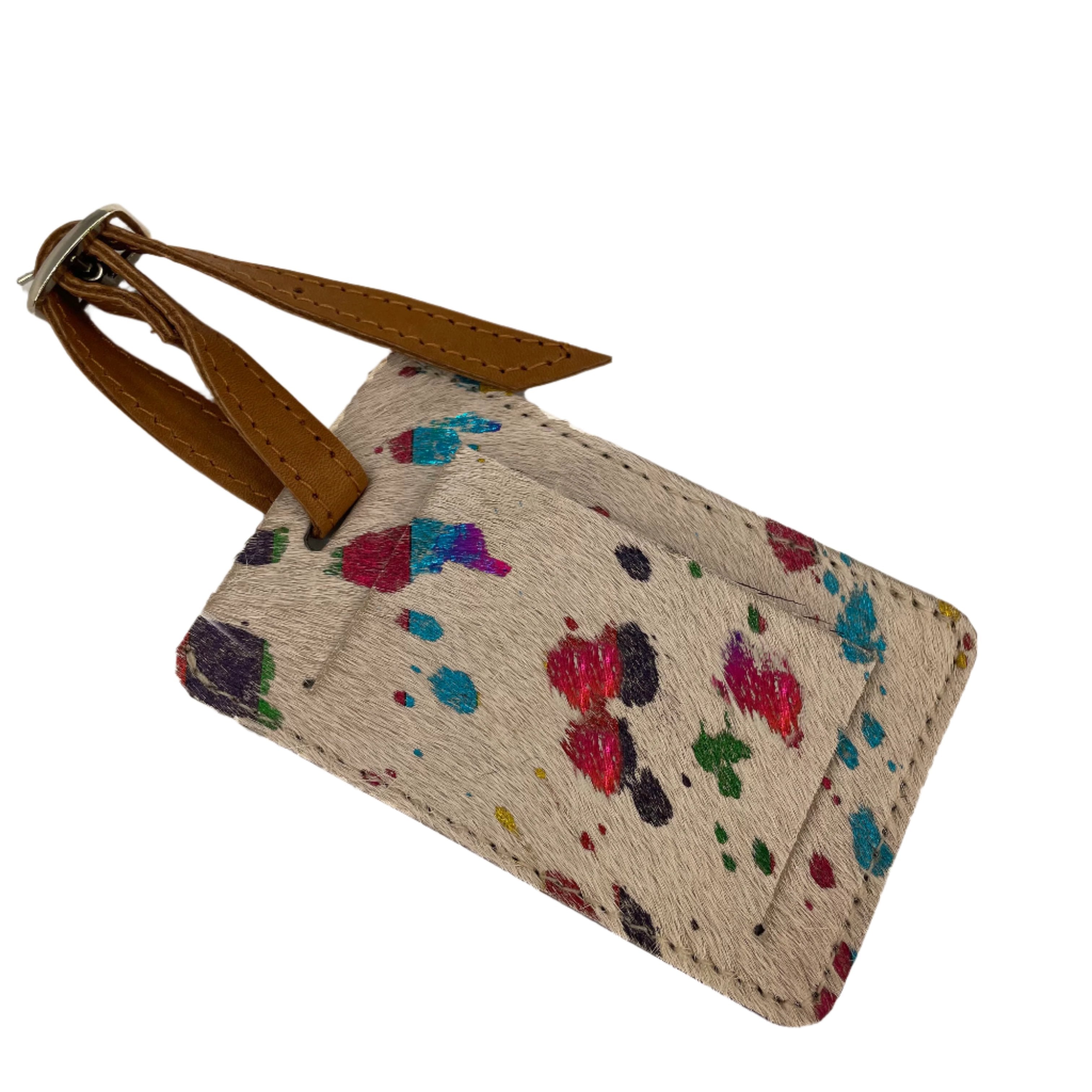 Cowhide sales luggage bags